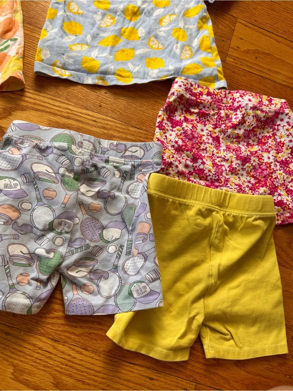 3T Girls Summer Top & Shorts Mix — Citrus, Yellow, Lavender & Pink
